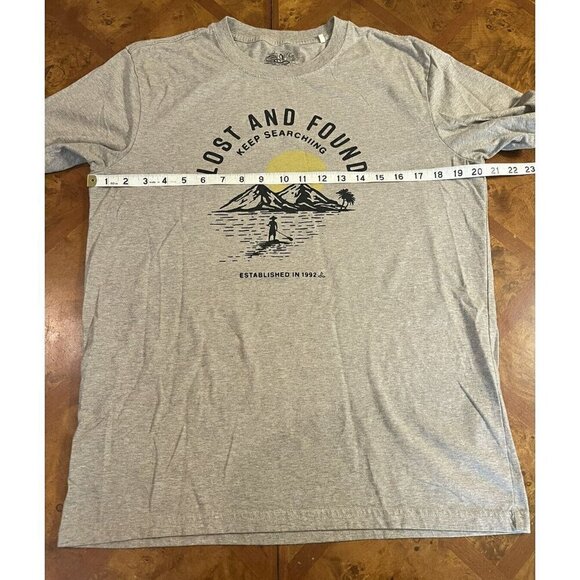 Prana Graphic T Shirt Men's Size M Lost & Found Keep Searching Sandstone SS - Picture 5 of 7